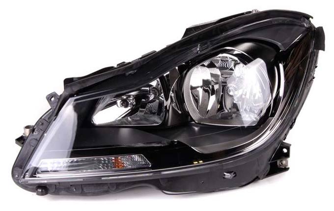 Mercedes Headlight Assembly - Driver Side (Halogen) (Gray Bezel) (NSF) 2048209959 - TYC 209274901